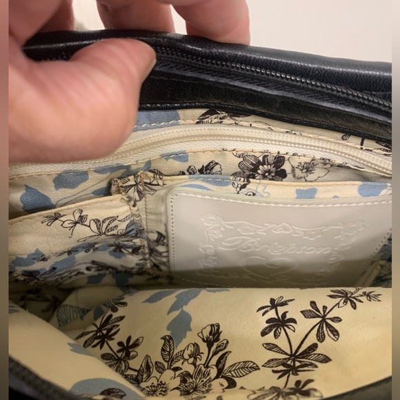 Brighton Delfina straw and leather shoulder bag in EUC - Picture 9 of 11